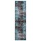 World Rug Gallery Abstract Design Distressed Non Shedding Soft Area Rug 2' x 7' Blue 392BLUE2x7 - alternate 3